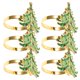 thumbnail image 5 of 6 servilleteros con diseño de árbol de Navidad, anillos para servilletas, hebillas para servilletas, decoración del hogar, 5 of 7