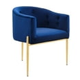 thumbnail image 3 of Modway Savour Tufted Performance Velvet Accent Chairs - Set of 2 in Navy, 3 of 9