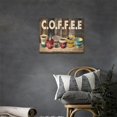 thumbnail image 3 of Farmhouse Christian Coffee Wall Art Rustic Kitchen Christ Coffee Wall Decor Country Kitchen Pictures Canvas Prints Motivational Framed Modern Artwork for Kitchen Home Dinning Room Cafe Decor 16"x12", 3 of 6