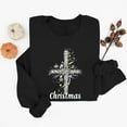 thumbnail image 2 of Christmas Sweatshirts for Women Merry Christmas Alphabets Graphic Pullover Sweater Blouses Crew Neck Shirts Top Long Sleeve Sweatshirt Top Xmas Clothes, 2 of 6