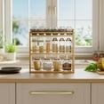 thumbnail image 2 of Spice Rack Wall Mounted  Spice Organizer for Counter  Bamboo Spice Storage Holder for Kitchen Cabinet  Pantry (Spice Jars Not Included  Natural), 2 of 6