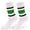 Green Black, variant on 5 Pairs Fun Novelty Striped Retro Crew Socks for Women Men Sporty Running Calf Casual Cotton Athletic Socks (MultiColor)