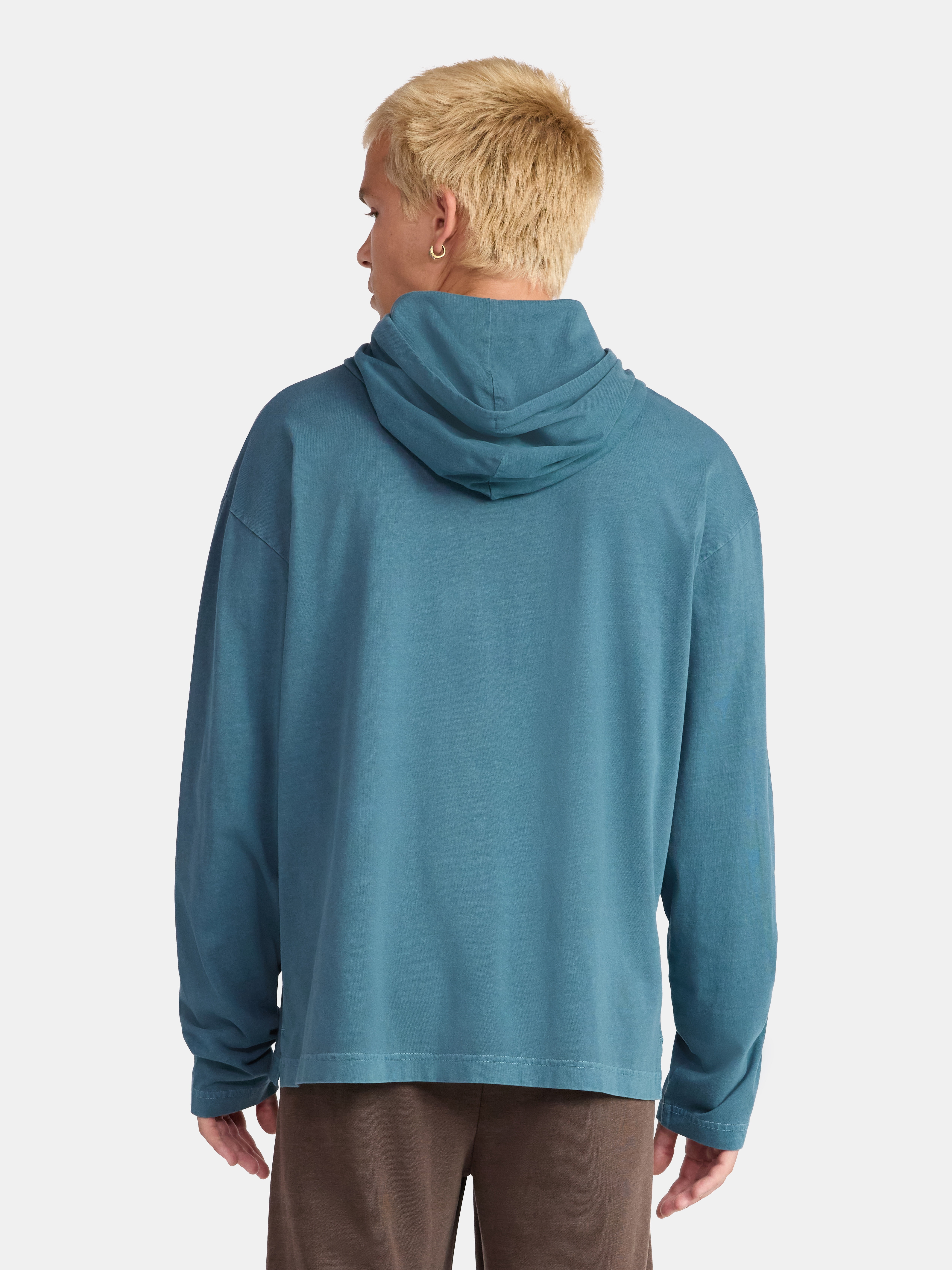 No Boundaries Men's & Big Men's Cotton Long Sleeve Jersey Tee Shirt Hoodie, Sizes XS-5XL