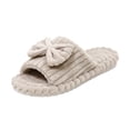thumbnail image 2 of Willtoo Cute Slippers for Women Indoor and Outdoor Cozy Soft Bow Open Toe Womens Slippers with Memory Foam Anti-Skid Sole Slides Spa Birthday Gifts for Women Mom Her Ladies Bridesmaid, 2 of 3