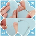 thumbnail image 4 of 7 extensores de cadena de plata de ley para collares, pulseras, tobilleras, con cierres para joyería (3,18 cm, 4,97 cm y 5 cm), 4 of 6