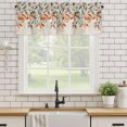 thumbnail image 6 of Valances for Windows, Vintage Leaves Light Filtering Window Treatment Valances for Living Room/Bedroom/Bathroom, Summer Botanical Pastoral Watercolor Rustic 54"x 18" Rod Pocket Kitchen Curtains, 6 of 9