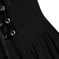 thumbnail image 7 of Wyobmus Renaissance Gothic Dress for Women Halloween Outfits Off Shoulder Lace Trumpet Sleeve Sheer Dress Medieval Steampunk Dress Black, 7 of 7
