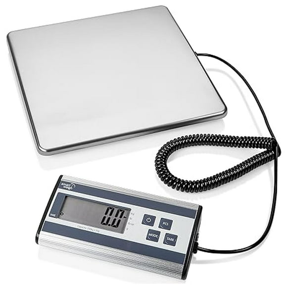 Smart Weigh 440lbs x 6 oz. Digital Heavy Duty Shipping and Postal Scale, with Durable Stainless Steel Large Platform, UPS USPS Post Office Postal Scale and Luggage Scale