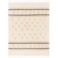 thumbnail image 4 of Hauteloom Boondall Boho Throw Blanket with Tassel for Couch, Bed - Decorative Cotton Throw - 50" x 60" - Black, Beige, Cream, Off White, 4 of 7