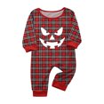 thumbnail image 2 of OIOLOYJM Family Halloween Matching Pajamas | Spooky Pumpkin Print Holiday Party Classic Fit Lounge Sleepwear Cozy Casual Long Sleeve Costumes with Pockets for Indoor Outdoor Activities Baby 6 Months, 2 of 4