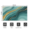 thumbnail image 5 of Teal Gold Marble Pattern Door Rugs,Washable Non Slip Door Mats Indoor,Decorative Door Mats,Entry Mat Indoor for Entrance,Bedroom,Kitchen,Bathroom,17"x30", 5 of 6