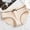 Beige, variant on Sunvit-Panties Womens Cotton Bikini Underwear - Mid-Rise Ribbed, Breathable for Everyday Wear, Bow Detail, Black, Size XL