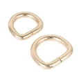 thumbnail image 4 of Unique Bargains Metal D Ring 16mm 20mm D-Rings Buckle Gold Tone, Total 12 Pack, 4 of 5