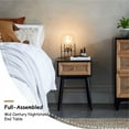 thumbnail image 3 of Fully-Assembled Modern Farmhouse Clean-Lined Nightstand, End Table with 1 Drawer, Black, 3 of 9