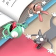 thumbnail image 4 of 3D three-dimensional animal bookmarks original PVC creative creative cute funny cat stationery, 4 of 5