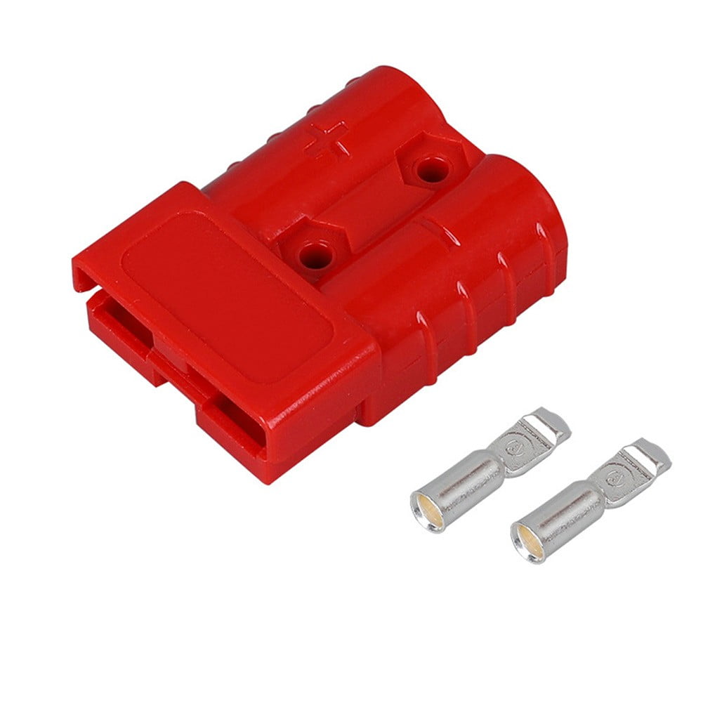 FORKLIFT BATTERY CONNECTOR 350 AMPS 600V RED PLASTIC PLUGS 