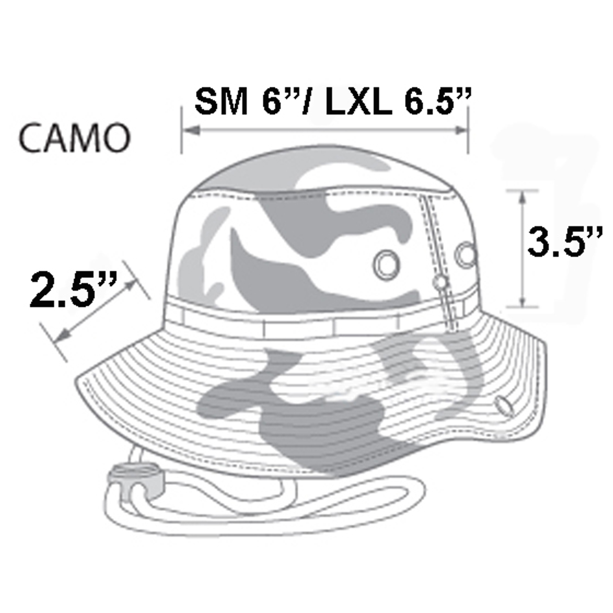 Summer Outdoor Boonie Hunting Fishing Safari  Bucket Sun Hat with adjustable strap - image 5 of 5
