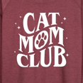 thumbnail image 3 of Instant Message - Cat Mom Club - Women's Lightweight French Terry Long Sleeve Shirt, 3 of 6