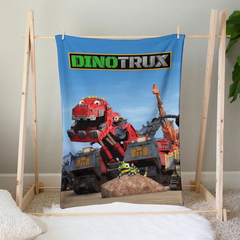 dinotrux Anti Pilling Flannel Blanket Gifts for Fans Lover Girls Boys Women Present Hoodie Him Bed 40"x50"