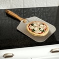thumbnail image 5 of Old Stone 12X14-Inch Pizza Peel With Collapsible Wooden Handle, Silver, 5 of 6