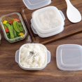 thumbnail image 5 of Jpxdew Microwave Safe Drainage Bento Box-2 Pack,Fruit and Food Container with Dual Layer Design for Freshness,Leak-Proof Lid,Easy Stacking,White,5.1x3.9x1.8 Inches, 5 of 9