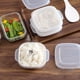 thumbnail image 5 of Contenedor para fruta tipo Bento con drenaje | Almacenamiento de alimentos de doble capa con tapa de drenaje | Caja para almuerzo segura para microondas | 340ml | PP inodoro | Apilable | 2 unidades, 5 of 9