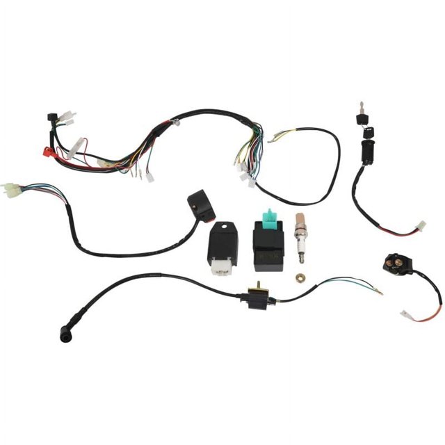 ATV 150Cc Conjunto de interruptor de bobina de encendido de 200 cc y 250 cc, arnés de cableado, rectificador, CDI, solenoide para cuatriciclo, bujía, kits para karts y motos de cross, quads y quads