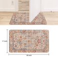 thumbnail image 6 of Retro Door Mat, 17 X 30 Inch Bohemian Light Pink Patterned Carpet Welcome Doormat Decorative Home Floor Mat, Non Slip Rubber Back and Strong Water Absorption for Outdoor Indoor Entrance Decor, 6 of 6