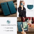 thumbnail image 6 of Wallet Case for Google Pixel 7 2022,Magnetic Protect PU Leather Flip Case with Card Holders RFID Blocking Kickstand Shockproof Protection Case for Google Pixel 7 2022 (Teal), 6 of 18