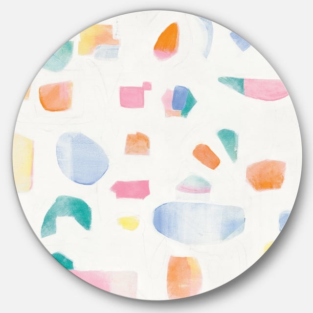 Designart 'Joy Geometric Simple' Art Mural Géométrique en Métal - Disque de 36
