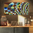 thumbnail image 1 of Fractal Geometric Ornament Design - Contemporary Canvas Art Print, 1 of 3