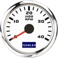 thumbnail image 1 of 52mm Pointer Tachometer 0-3000/ 4000 RPM With LCD Hour Meter For Car Boat Yacht Waterproof Tachometer Gauge With Red Backlight ,Easy to Calibrate, 1 of 7