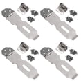thumbnail image 1 of 4 Pcs Cadenas à Boucle en Acier Inoxydable 90° Pliant Anti-Vol pour Porte, 1 of 9