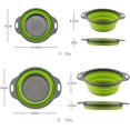 thumbnail image 2 of 2pcs Set Silicone Colander, Foldable Filter,fruit And Vegetable Basket, 2 of 5