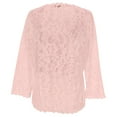 thumbnail image 5 of XIAOCHA Women Cardigans Sweaters Sweaters Summer Floral Lace Hollow Out Sheer Sweater Cardigan Oversized Loose Long Sleeves Comfortable Outwear Tops, 5 of 5