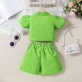 thumbnail image 6 of Toddler Baby Girl Skirts Outfit Spring Summer Kids Clothes Sleeveless Knit Vest Top + Pleated A Line Skirt Set, 6 of 9