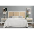 thumbnail image 4 of Pemberly Row Contemporary Cane and White Wood King Size Headboard, 4 of 7