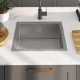 thumbnail image 4 of Fregadero de cocina VidaXL hecho a mano de acero inoxidable que reduce el sonido, 4 of 9