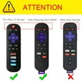 thumbnail image 4 of Silicone Remote Control Case Cover for Roku Steaming Stick (3600R) / TCL Roku TV RC280 Remote Controller, Light Blue Glow, 4 of 8