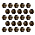 thumbnail image 2 of 300pcs encantos chino Feng Shui suerte riqueza dinero amuleto para pulsera (negro), 2 of 6