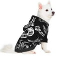 thumbnail image 2 of Fotbe Skull bird bat spider Sudadera con Estampado para Perros Pequeños – Suéter con Capucha para Mascotas, Tela Suave de Forro Polar con Bolsillo-X-Large, 2 of 7