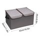 thumbnail image 3 of Ofertas Relámpago, Caja de almacenamiento Caja de almacenamiento plegable de tela con doble tapa y efecto de sellado que permite clasificar y almacenar bien la ropa Desmontable Akmoler, 3 of 9