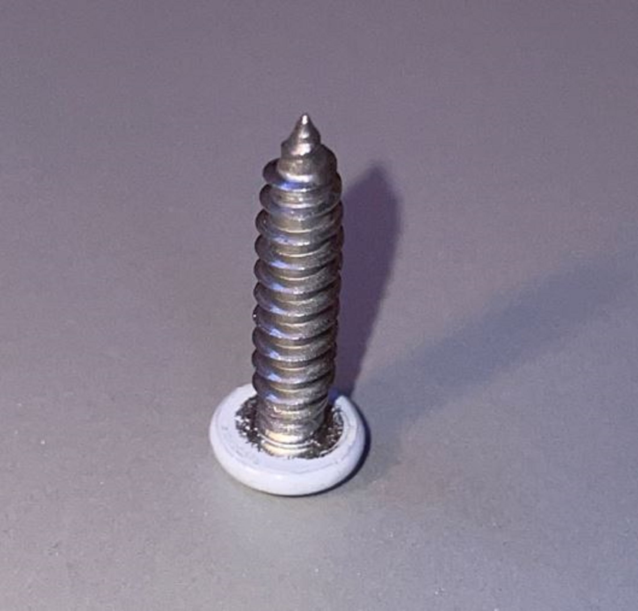 #10 x 3/4" White Painted 18-8 Stainless Steel Phillips Pan Head Sheet Metal Screws SMSPSS-636