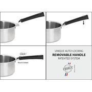 Cristel Casteline Stainless Steel 4.1-Quart Wok With Lid