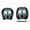 1B- Multicolor, variant on 2PCs Ghost Face Headrest Covers, Halloween Car Accessories, Scary Face Printing Auto Seat Universal Elastic Models Headrest Protector (A)