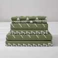 thumbnail image 7 of Boho Aztec Bed Sheet Set Queen for Men Women Sage Green and White Geometric Arrow Printed Bedding Sets,Bohemian Striped Ethnic Retro Boho Southwestern Bedding Sheet, 7 of 7