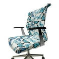 thumbnail image 6 of Ambesonne Butterfly Office Chair Cover Stretchable High Back, Bluish Winged Animals, Pale Blue Champagne and White, 6 of 6