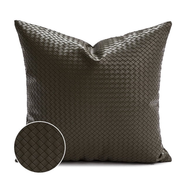 Nvzi Funda de almohada decorativa de 18 x 18 pulgadas, estilo rústico, moderna, para sofá, sala de estar, color verde