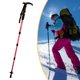 thumbnail image 1 of Bastones de trekking para senderismo, accesorios ligeros para todo terreno, senderismo y acampada. rojo, 1 of 8