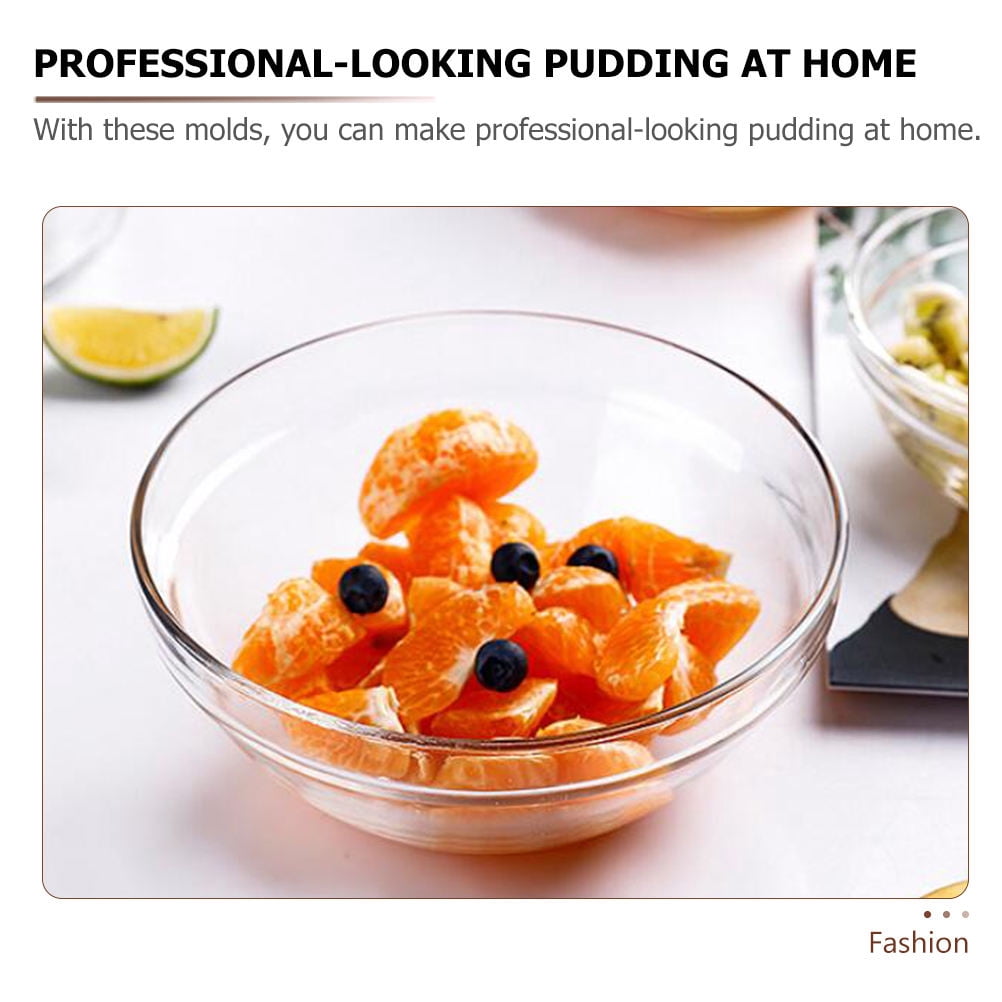 NICEXMAS Nicexmas Glass Pudding Molds Versatile Containers for Kitchen 6Pcs